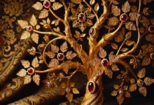 Antique Gold Tree