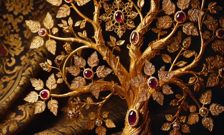 Antique Gold Tree