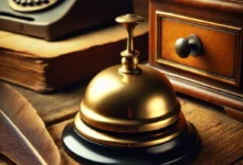 Antique Plain Desk Bell