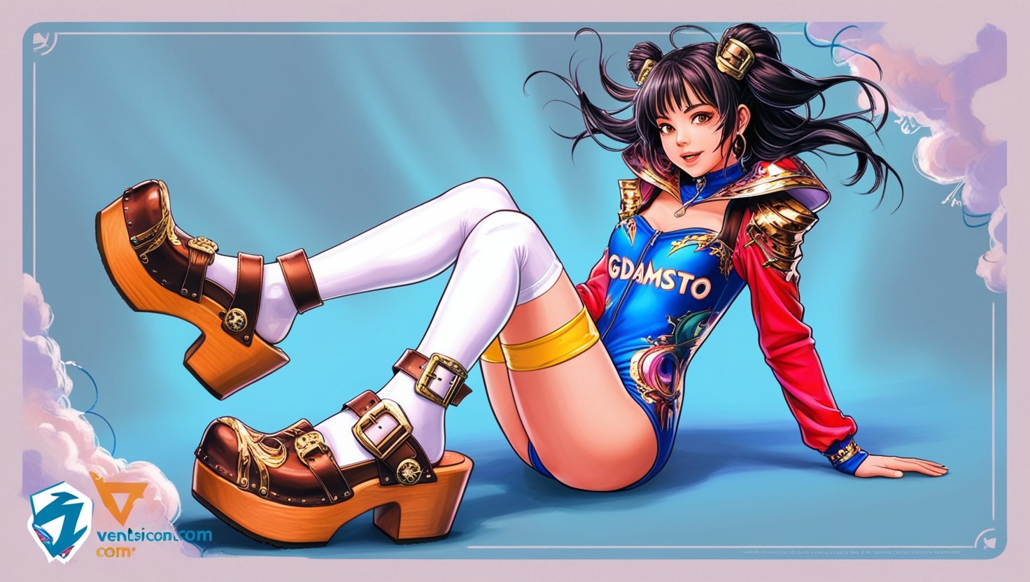 Gdamsto Anime Cosplay Clogs with Socks Shoes Costume