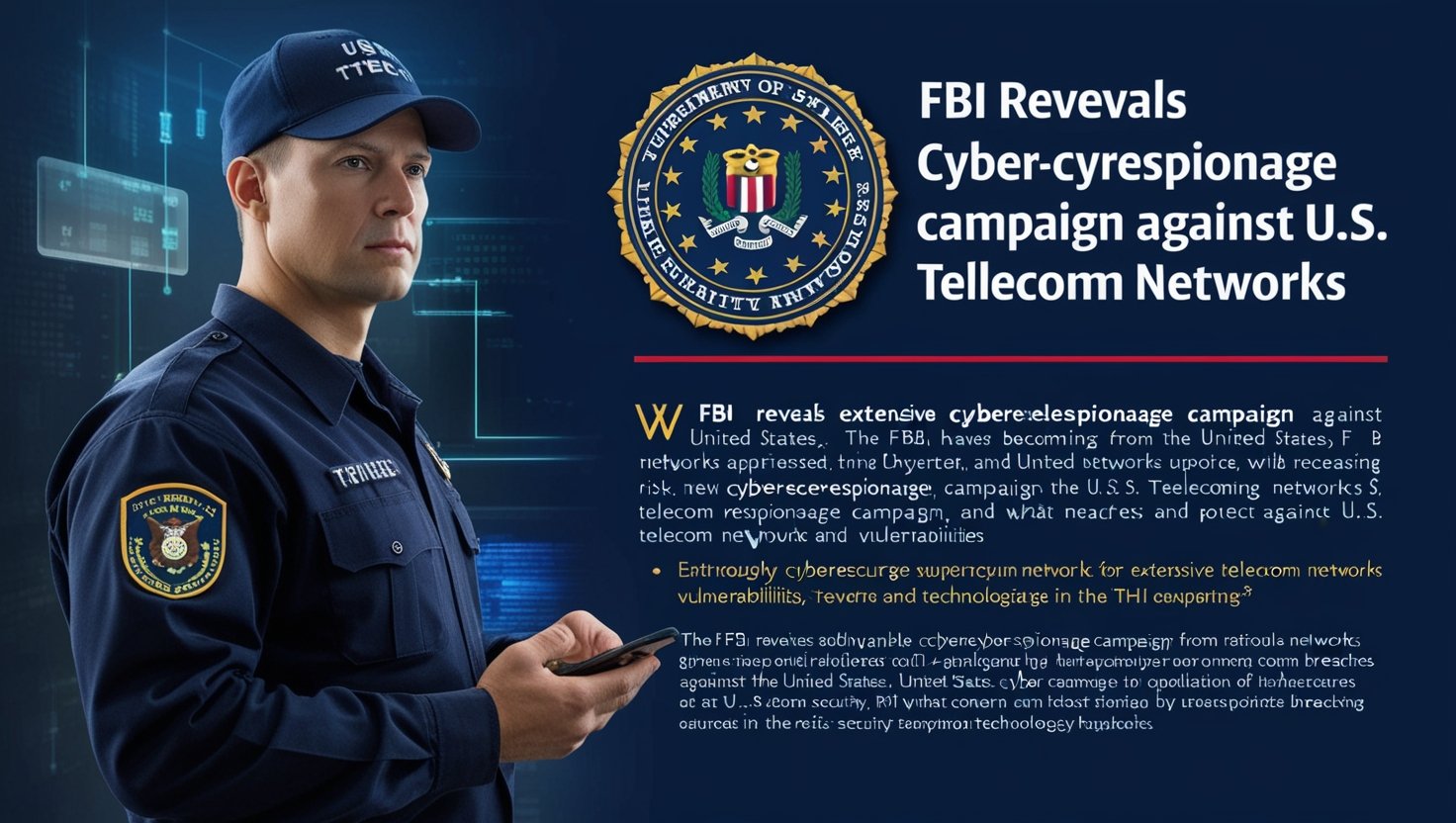 FBI Reveals Extensive Cyberespionage Campaign Against U.S. Telecom Networks